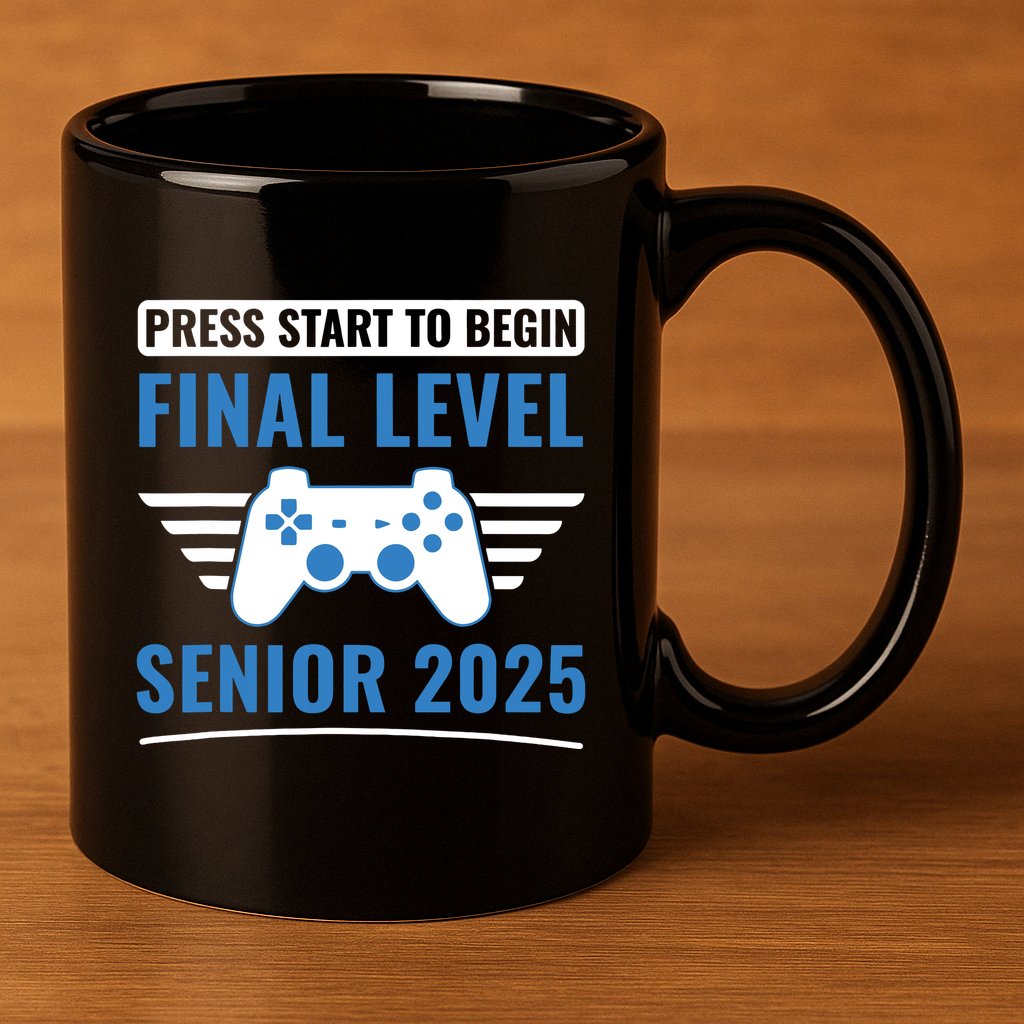 Senior 2025 Class Of 2025 Gamer Video Games 11oz C Handle Ceramic Mug