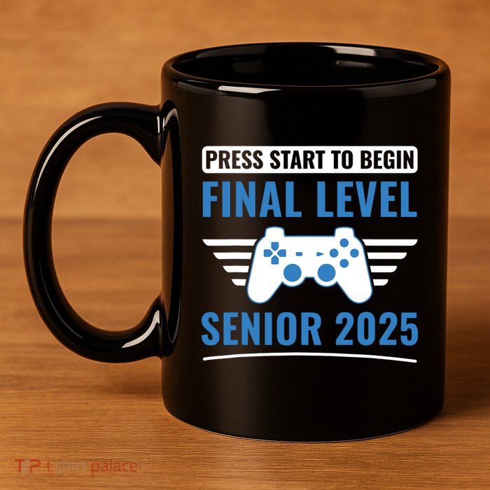Senior 2025 Class Of 2025 Gamer Video Games 11oz C Handle Ceramic Mug