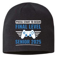 Senior 2025 Class Of 2025 Gamer Video Games Sustainable Beanie