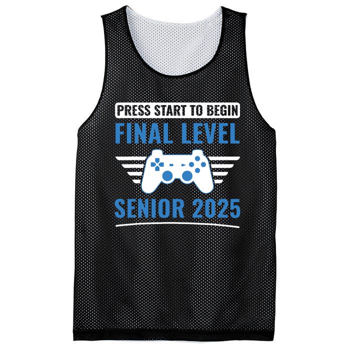 Senior 2025 Class Of 2025 Gamer Video Games Mesh Reversible Basketball Jersey Tank