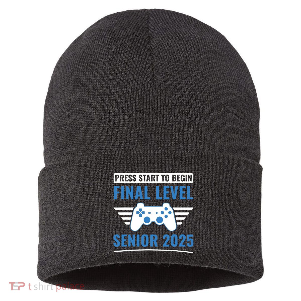Senior 2025 Class Of 2025 Gamer Video Games Sustainable Knit Beanie