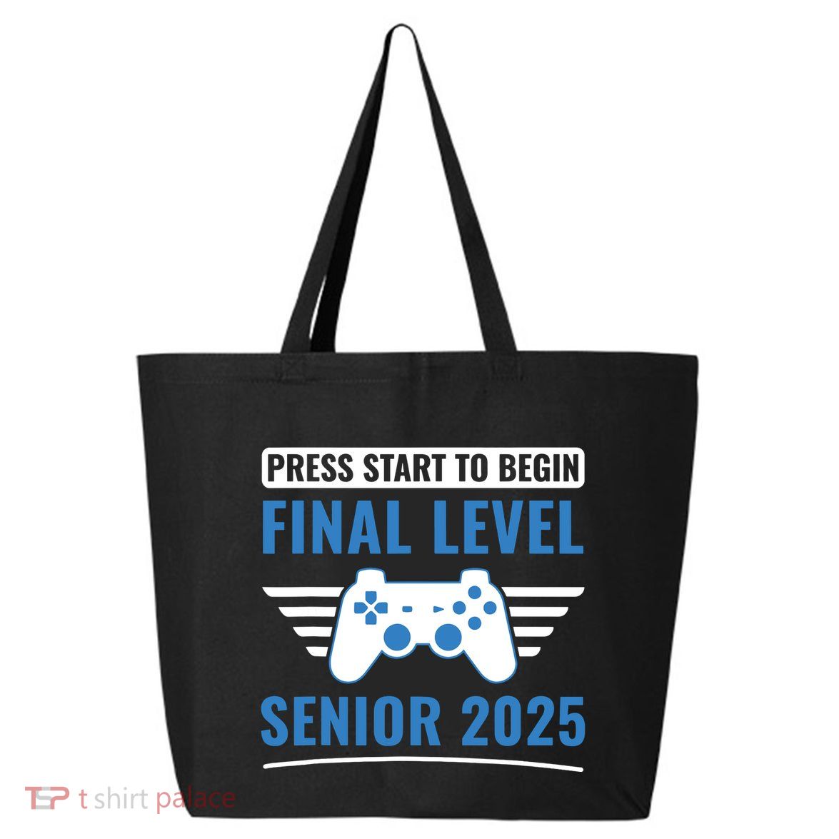 Senior 2025 Class Of 2025 Gamer Video Games 25L Jumbo Tote