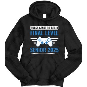 Senior 2025 Class Of 2025 Gamer Video Games Tie Dye Hoodie