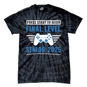 Senior 2025 Class Of 2025 Gamer Video Games Tie-Dye T-Shirt