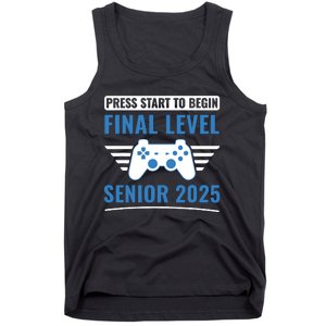 Senior 2025 Class Of 2025 Gamer Video Games Tank Top