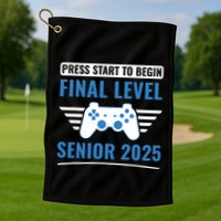 Senior 2025 Class Of 2025 Gamer Video Games Golf Towel