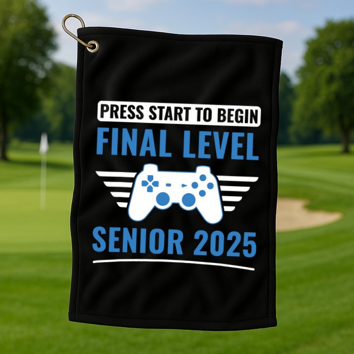 Senior 2025 Class Of 2025 Gamer Video Games Golf Towel
