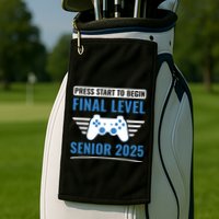Senior 2025 Class Of 2025 Gamer Video Games Golf Towel