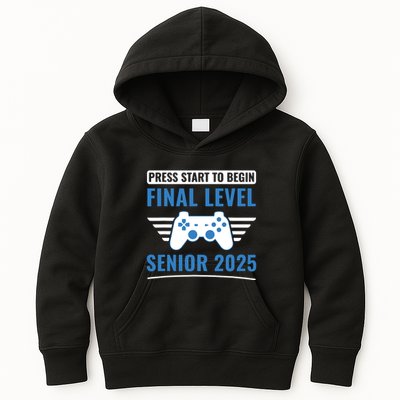 Senior 2025 Class Of 2025 Gamer Video Games Kids Hoodie