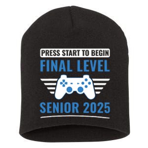 Senior 2025 Class Of 2025 Gamer Video Games Short Acrylic Beanie