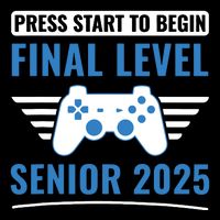 Senior 2025 Class Of 2025 Gamer Video Games Short Acrylic Beanie