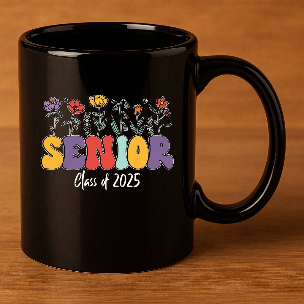 Senior 2025 Class Of 2025 Graduate Graduation 2025 11oz C Handle Ceramic Mug