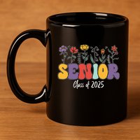 Senior 2025 Class Of 2025 Graduate Graduation 2025 11oz C Handle Ceramic Mug