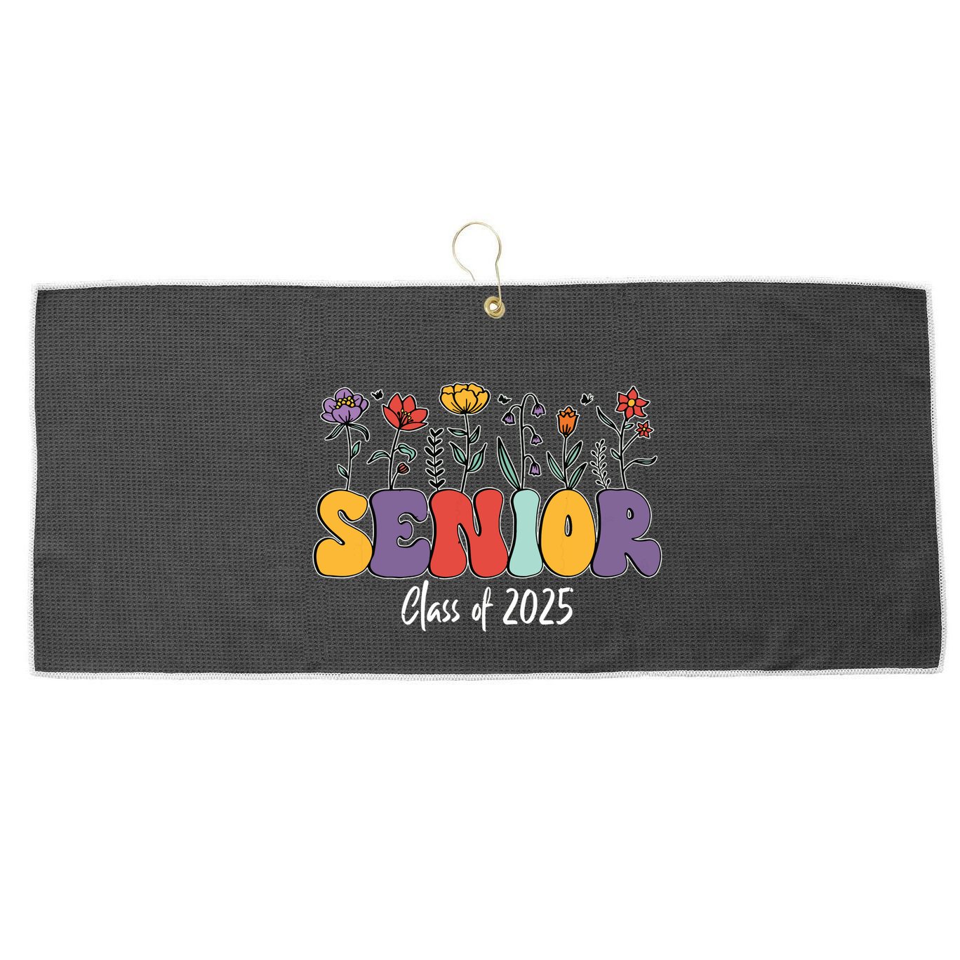 Senior 2025 Class Of 2025 Graduate Graduation 2025 Large Microfiber Waffle Golf Towel