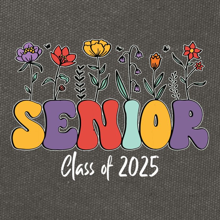 Senior 2025 Class Of 2025 Graduate Graduation 2025 Cotton Canvas Backpack