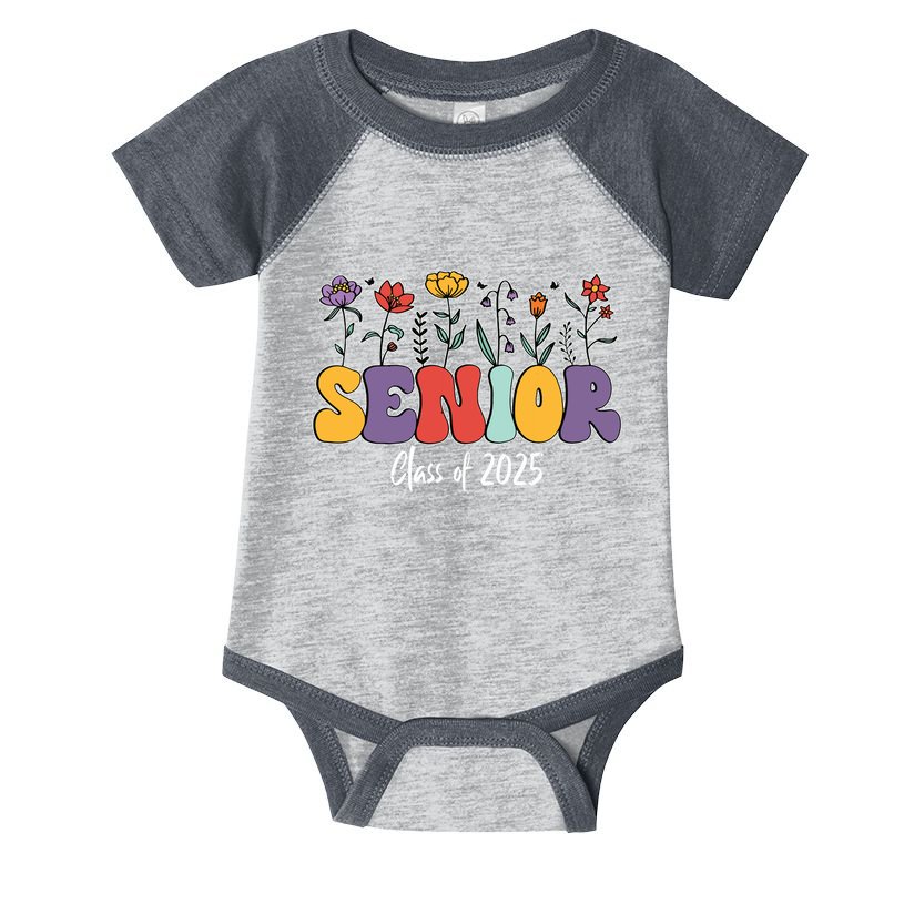 Senior 2025 Class Of 2025 Graduate Graduation 2025 Infant Baby Jersey Bodysuit