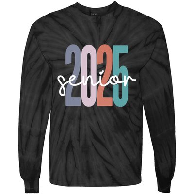 Senior 2025 Class Of 2025 Graduation Tie-Dye Long Sleeve Shirt