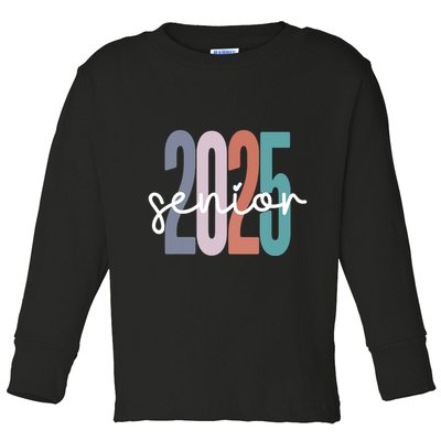 Senior 2025 Class Of 2025 Graduation Toddler Long Sleeve Shirt