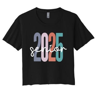 Senior 2025 Class Of 2025 Graduation Women's Crop Top Tee