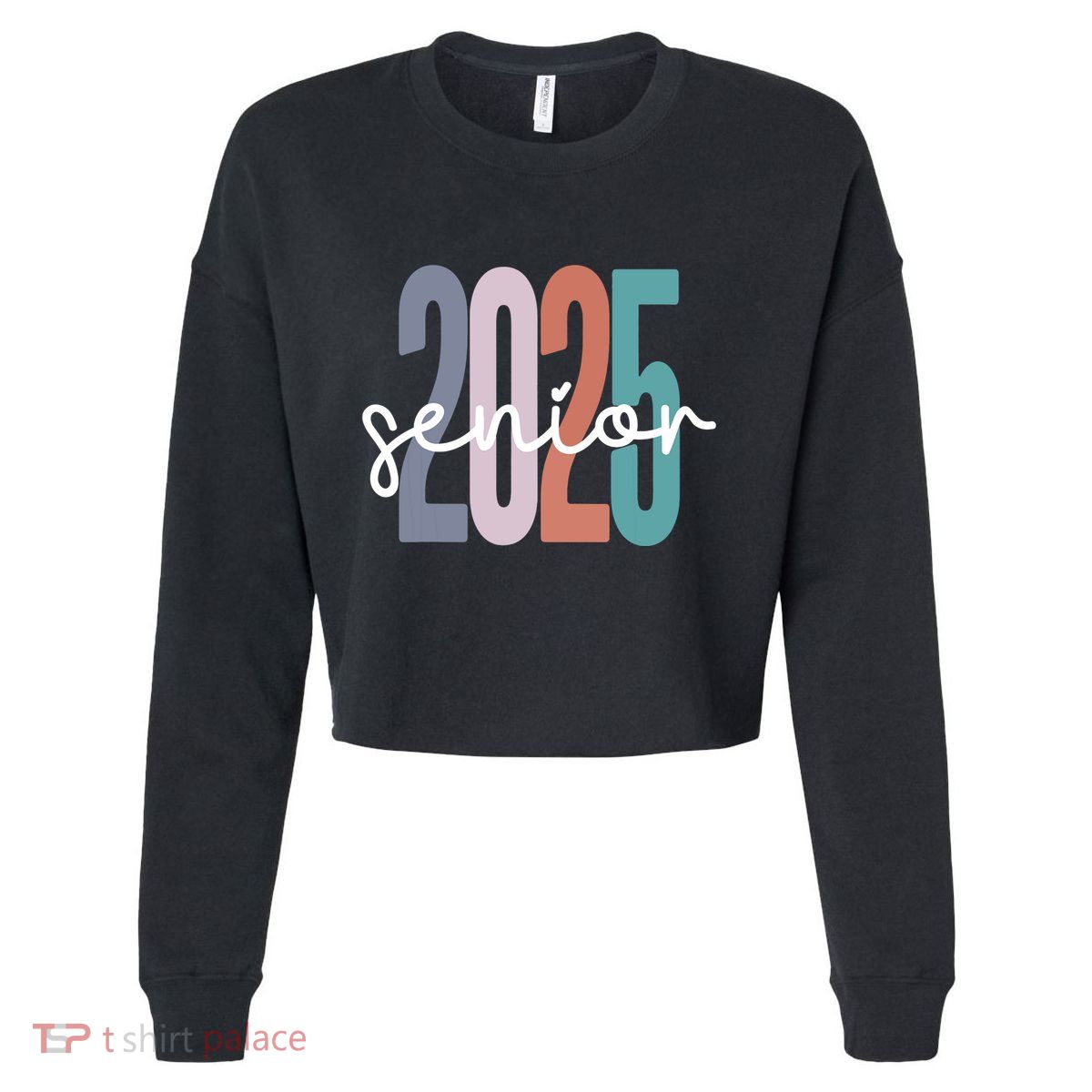 Senior 2025 Class Of 2025 Graduation Cropped Pullover Crew