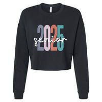 Senior 2025 Class Of 2025 Graduation Cropped Pullover Crew