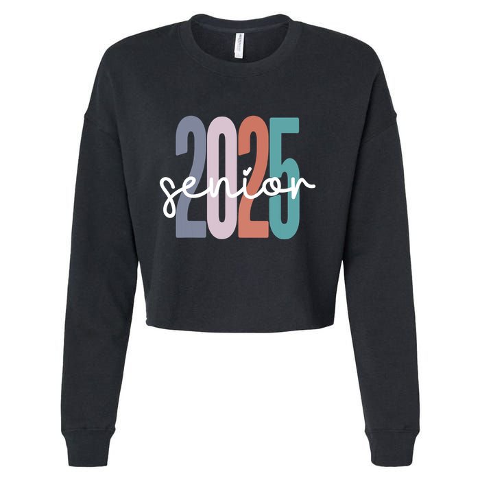 Senior 2025 Class Of 2025 Graduation Cropped Pullover Crew
