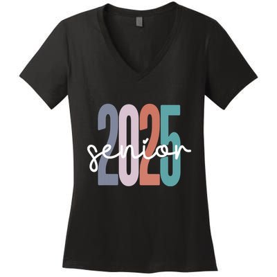 Senior 2025 Class Of 2025 Graduation Women's V-Neck T-Shirt