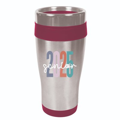 Senior 2025 Class Of 2025 Graduation 16oz Travel Tumbler
