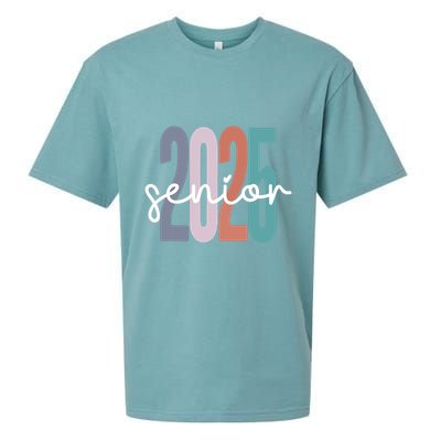 Senior 2025 Class Of 2025 Graduation Sueded Cloud Jersey T-Shirt