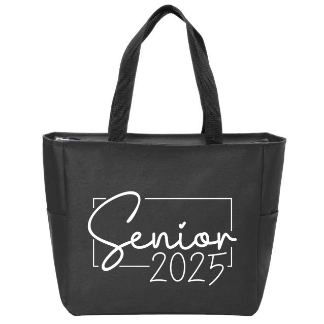 Senior 2025 Class Of 2025 Graduation Zip Tote Bag
