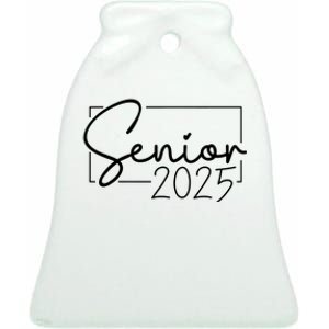 Senior 2025 Class Of 2025 Graduation Ceramic Bell Ornament