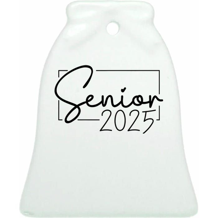 Senior 2025 Class Of 2025 Graduation Ceramic Bell Ornament