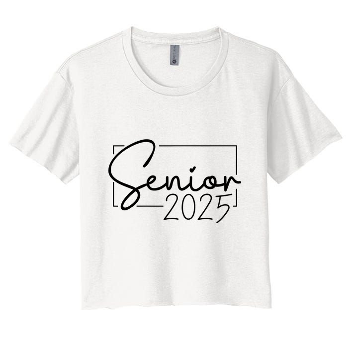 Senior 2025 Class Of 2025 Graduation Women's Crop Top Tee