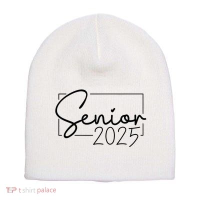 Senior 2025 Class Of 2025 Graduation Short Acrylic Beanie