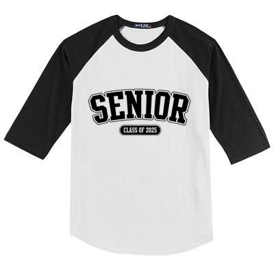Senior 2025 Class Of 2025 Senior First Day Of School Kids Colorblock Raglan Jersey