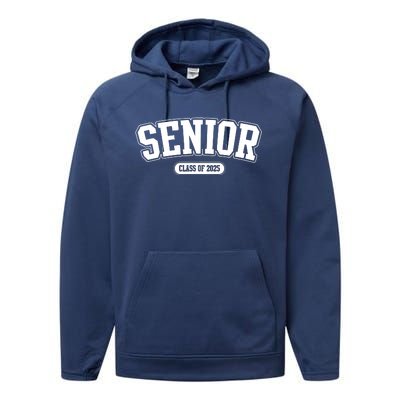 Senior 2025 Class Of 2025 Senior First Day Of School Performance Fleece Hoodie