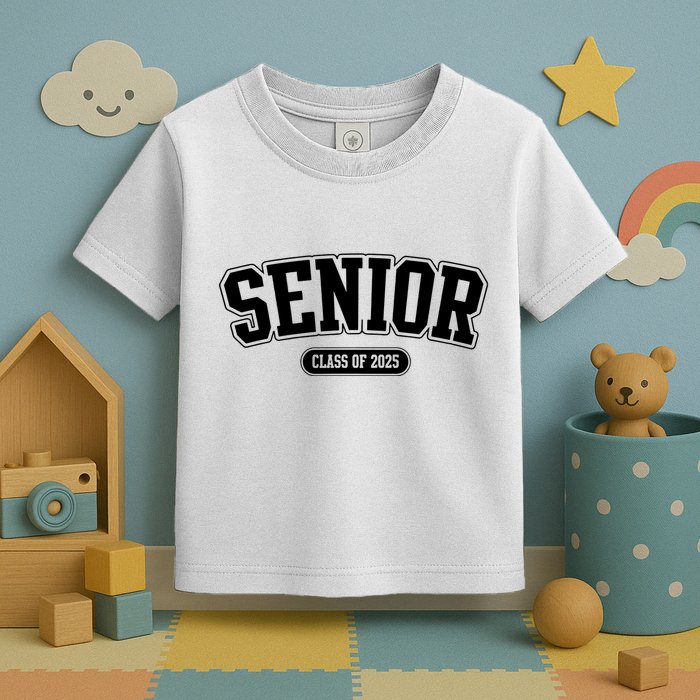 Senior 2025 Class Of 2025 Senior First Day Of School Toddler T-Shirt