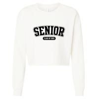 Senior 2025 Class Of 2025 Senior First Day Of School Cropped Pullover Crew