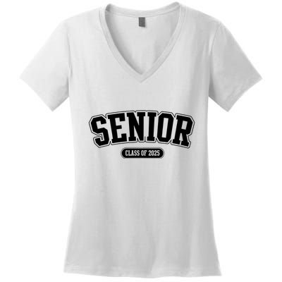 Senior 2025 Class Of 2025 Senior First Day Of School Women's V-Neck T-Shirt