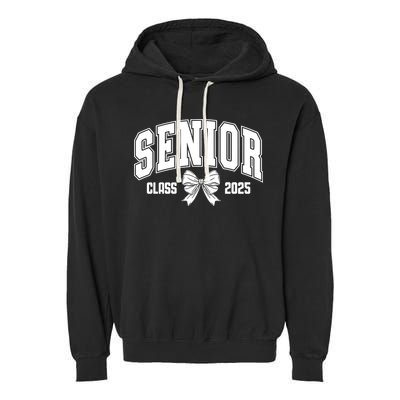 Senior 2025 Coquette Class Of 2025 Senior Year Garment-Dyed Fleece Hoodie