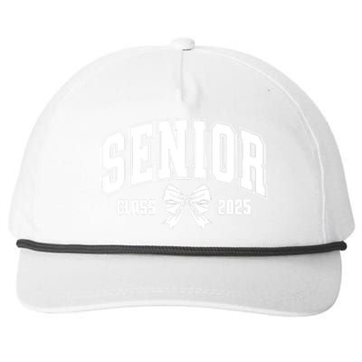 Senior 2025 Coquette Class Of 2025 Senior Year Snapback Five-Panel Rope Hat