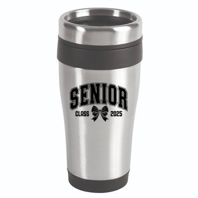 Senior 2025 Coquette Class Of 2025 Senior Year 16oz Travel Tumbler