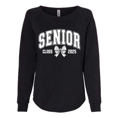 Senior 2025 Coquette Class Of 2025 Senior Year Womens California Wash Sweatshirt