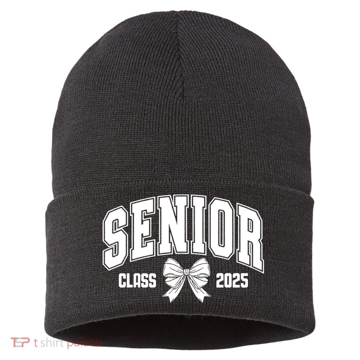 Senior 2025 Coquette Class Of 2025 Senior Year Sustainable Knit Beanie