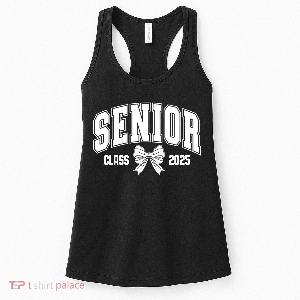 Senior 2025 Coquette Class Of 2025 Senior Year Womens Tank Top