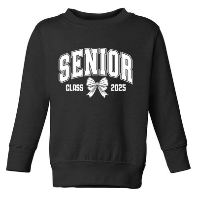 Senior 2025 Coquette Class Of 2025 Senior Year Toddler Sweatshirt