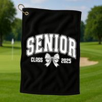 Senior 2025 Coquette Class Of 2025 Senior Year Golf Towel