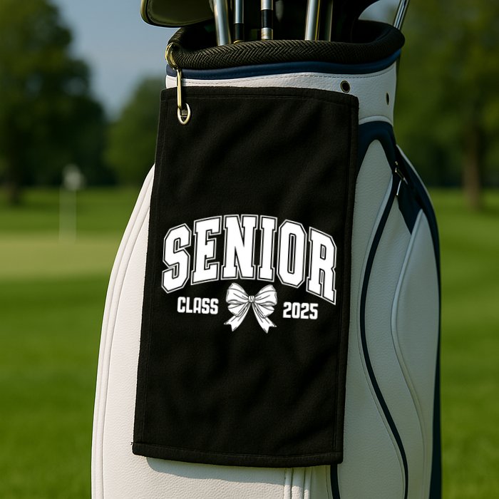 Senior 2025 Coquette Class Of 2025 Senior Year Golf Towel