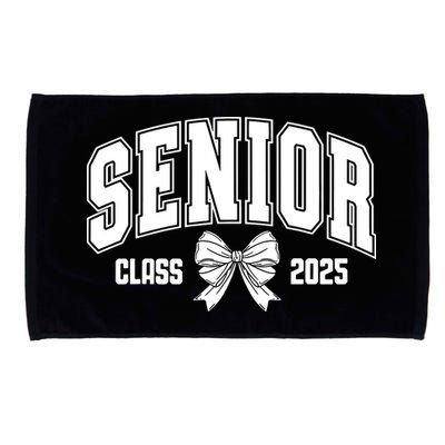 Senior 2025 Coquette Class Of 2025 Senior Year Microfiber Hand Towel
