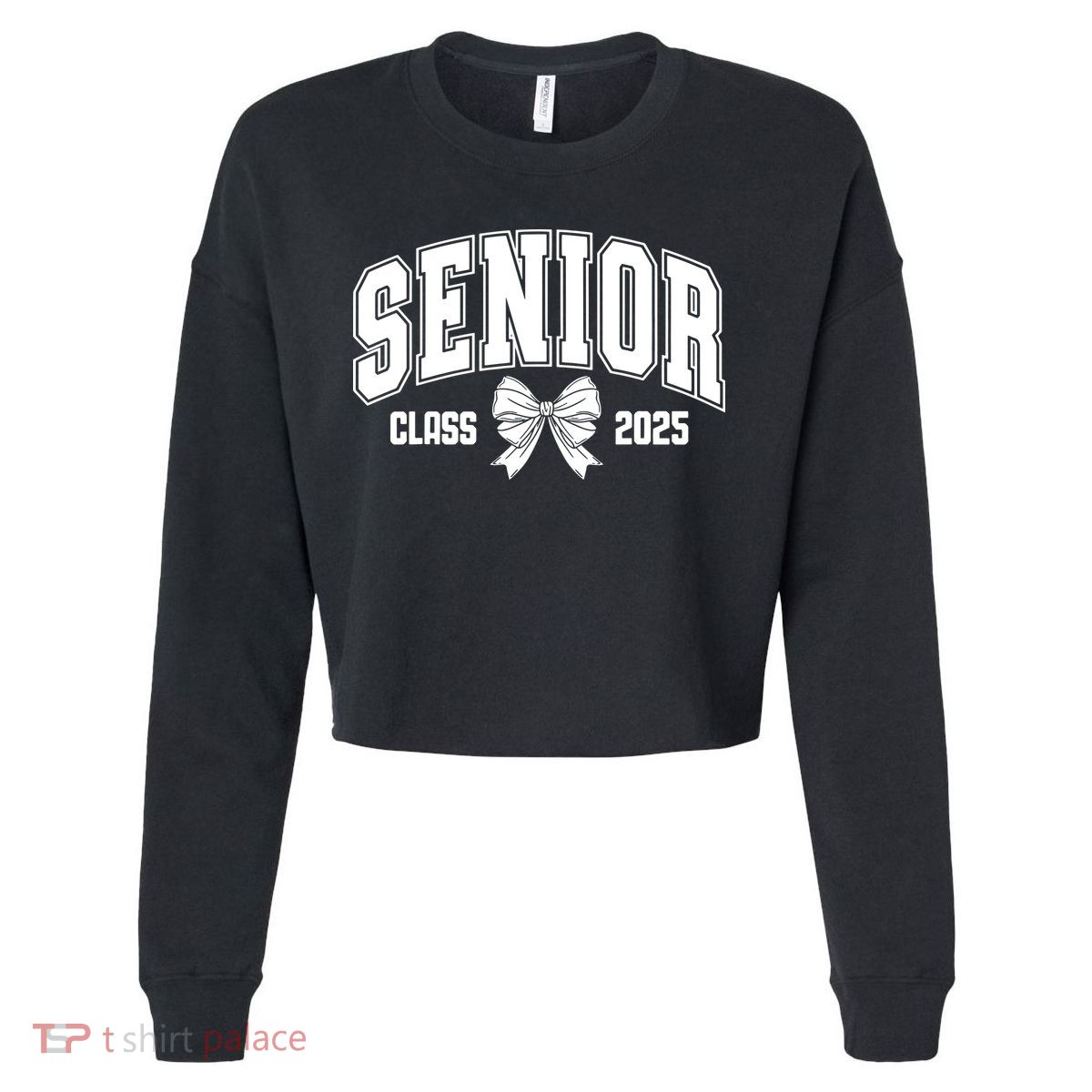 Senior 2025 Coquette Class Of 2025 Senior Year Cropped Pullover Crew